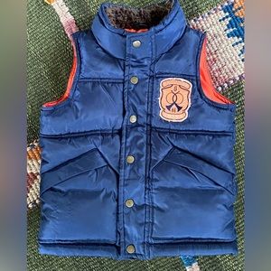 Retro inspired puffer vest